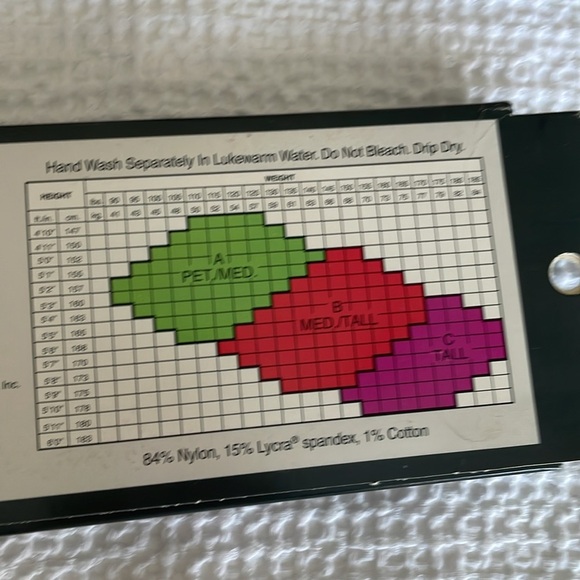 NWT Fruit of the Loom Silky Sheer Navy Pantyhose in size A​​ - Picture 4 of 4